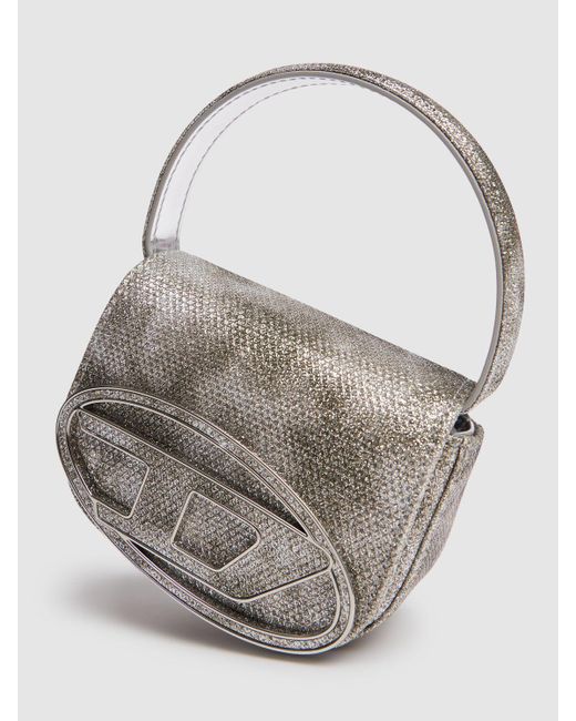 DIESEL Xs 1dr クリスタルトップハンドルバッグ Gray