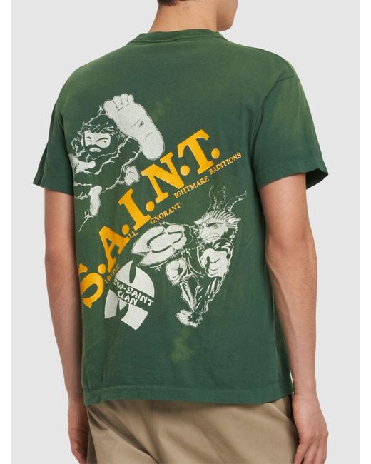 Camiseta sean wotherspoon x saint mx6 Saint Michael de hombre de color Green