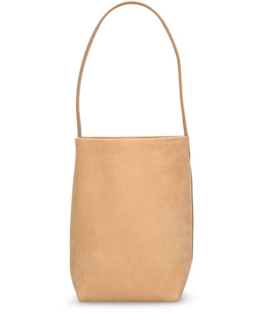 The Row White Small N/s Park Leather Tote Bag