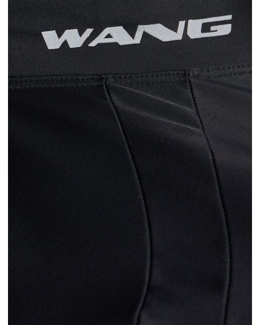 Alexander Wang Black Midikleid Aus Jersey "rashguard"