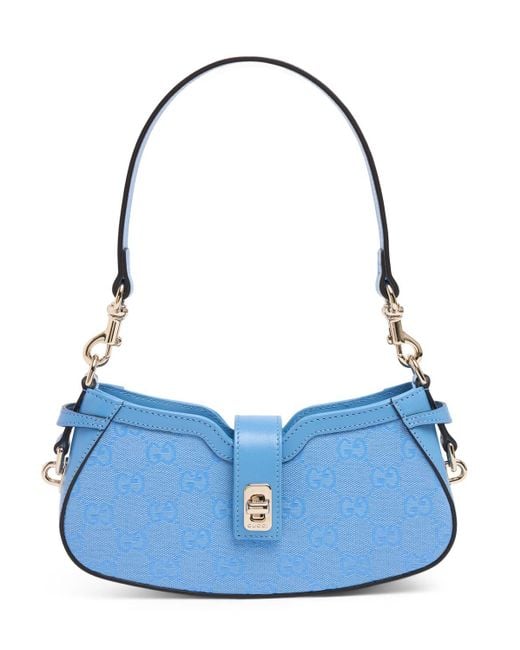 Gucci Blue Moon Side Canvas Shoulder Bag