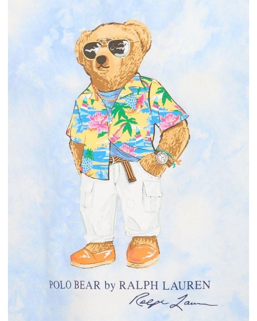 Polo Ralph Lauren T-shirt "riviera Club Beach Bear" in Blue für Herren
