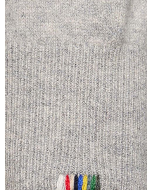 Extreme Cashmere Gray Cashmere Blend Knit Crewneck Sweater