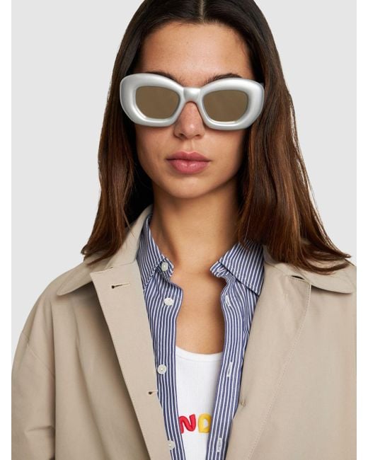 Gafas de sol cat-eye inflables Loewe de color Gray