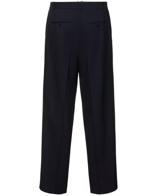 The Row Blue Marcello Wool Pants for men