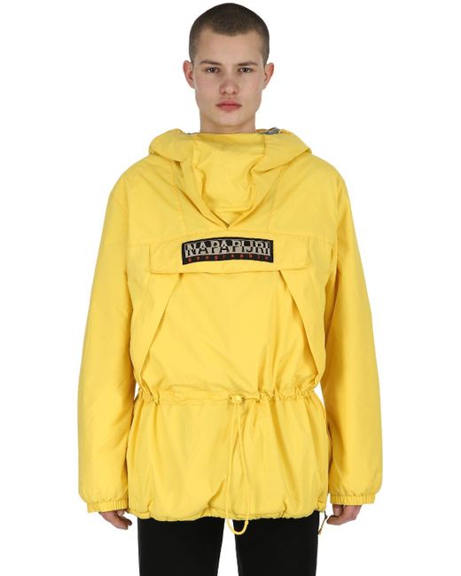 Napapijri Synthetic Skidoo Yellow Anorak Jacket for Men | Lyst