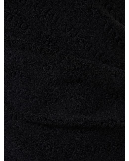 Robe courte à manches courtes Alexander Wang en coloris Black