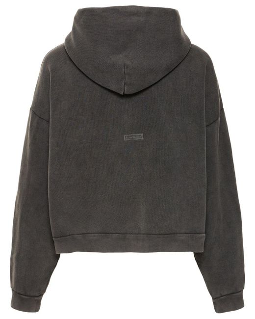 Acne Black Fester Vintage Hooded Sweatshirt for men