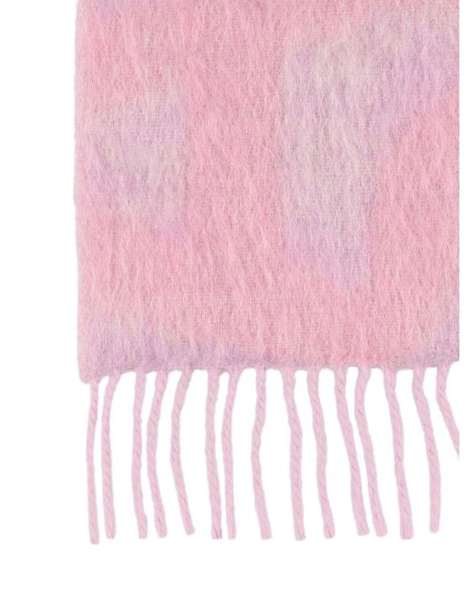 Acne Pink Schal Aus Wollmischung "vandy"
