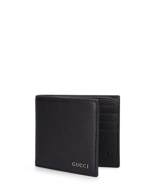 Gucci Black Script Leather Wallet for men