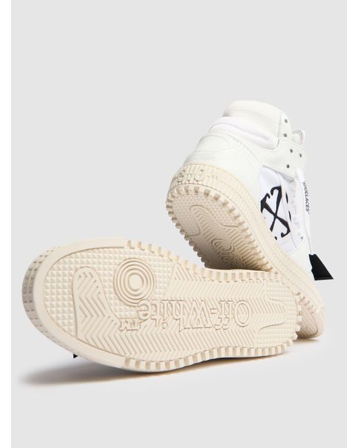 Off-White c/o Virgil Abloh White 20mm Hohe Ledersneakers "3.0 Off Court"