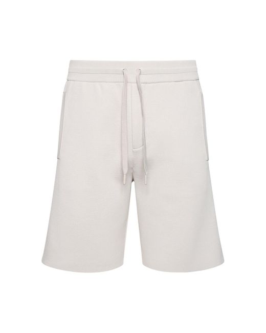 ALPHATAURI White Posos Drawstring Shorts for men