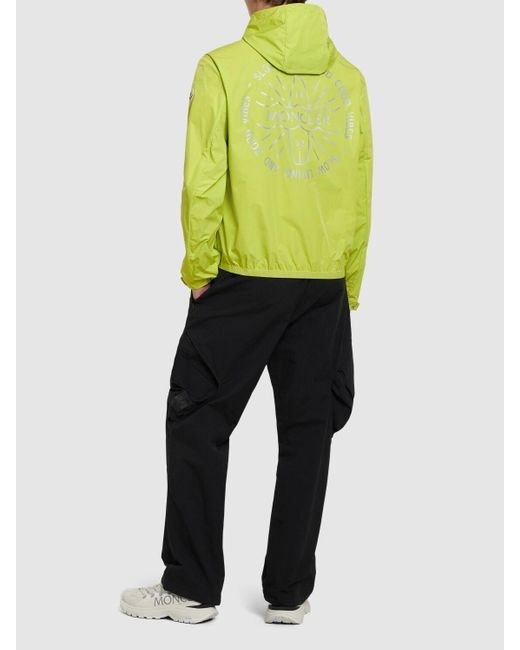 Moncler Clapier Hooded Tech Jacket in Yellow für Herren