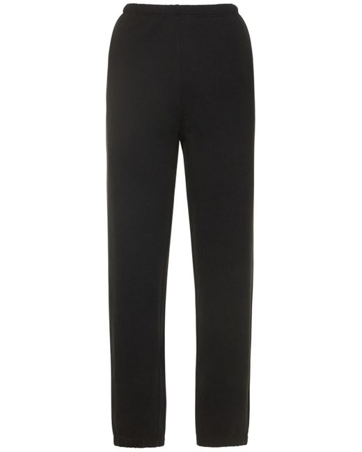 The Row Liram Cotton Jersey Sweatpants in Black | Lyst