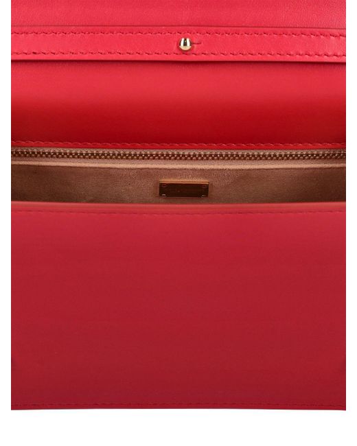Dolce & Gabbana レザーショルダーバッグ Red