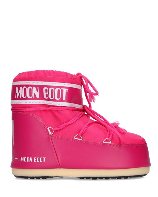 Moon Boot Low Icon Nylon S in Pink | Lyst UK