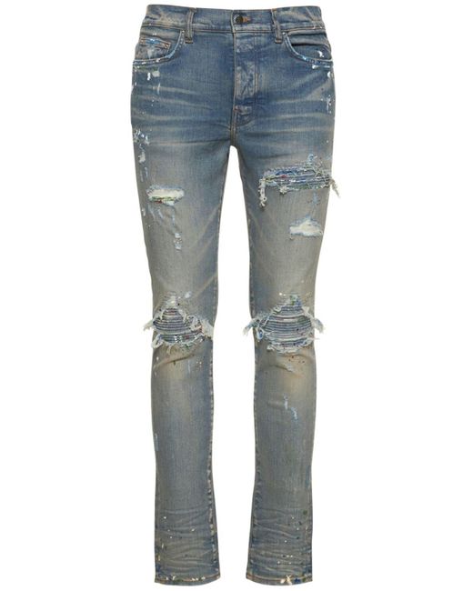 Amiri Mx1 Paint Splatter Denim Cotton Jeans in Blue for Men Lyst Canada