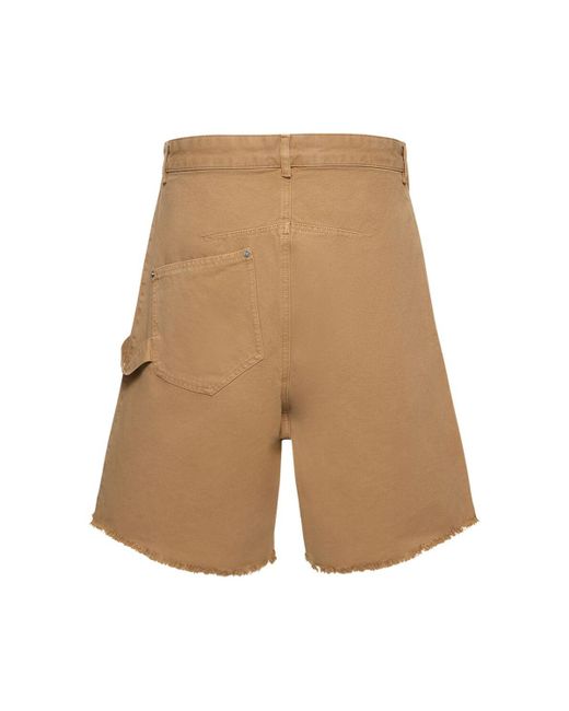 Shorts de algodón J.W. Anderson de hombre de color Natural