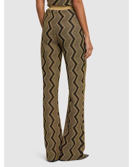 Missoni Green Lurex Flared Pants