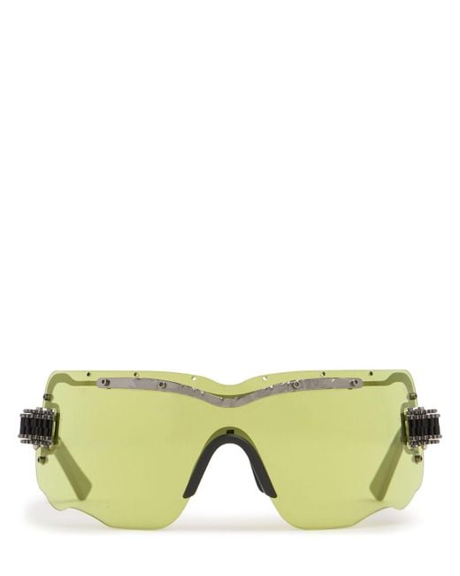 Kuboraum Green E15 Mask Ruthenium Sunglasses for men