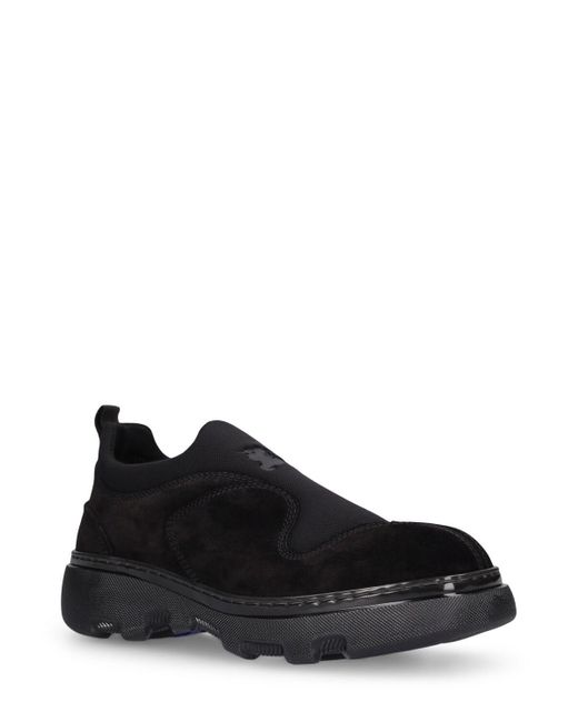 Sneakers senza lacci Box di Burberry in Black da Uomo