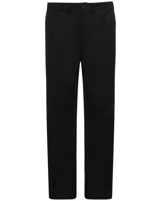 Entire studios Black Task Cotton Wide Leg Pants for men