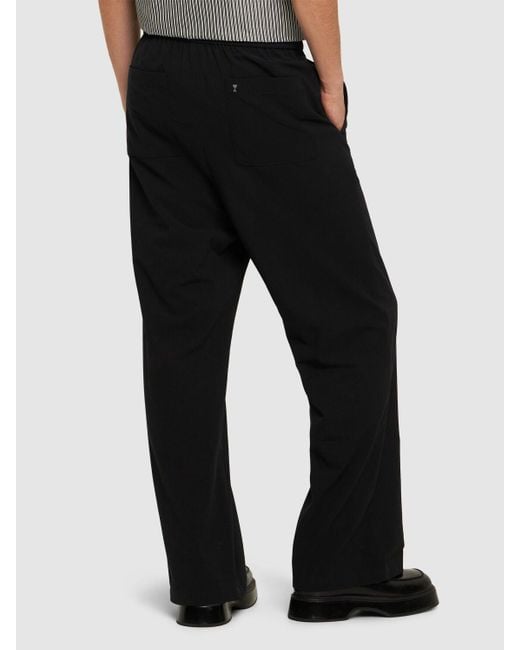Pantalon de jogging en coton AMI pour homme en coloris Black