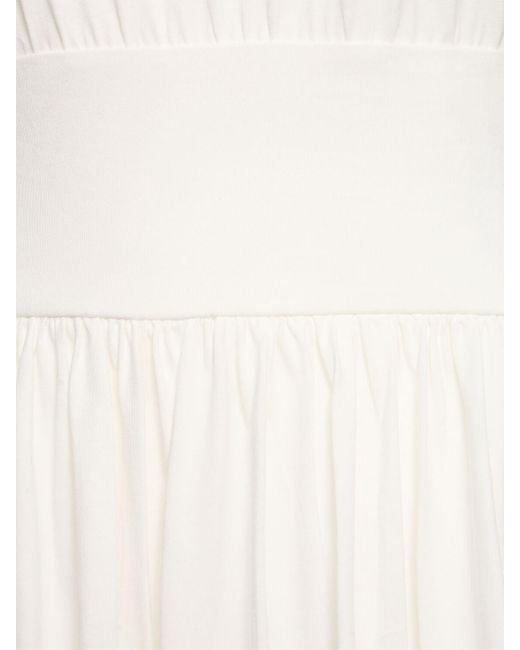 Totême  White Damen Langes Kleid Aus Baumwolle