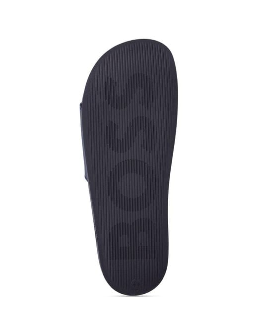 Boss Blue Logo Slide Sandals for men