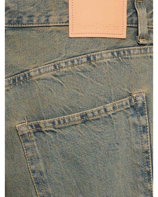 Jeans larghi baggy fit 2023 in denim di Acne in Green