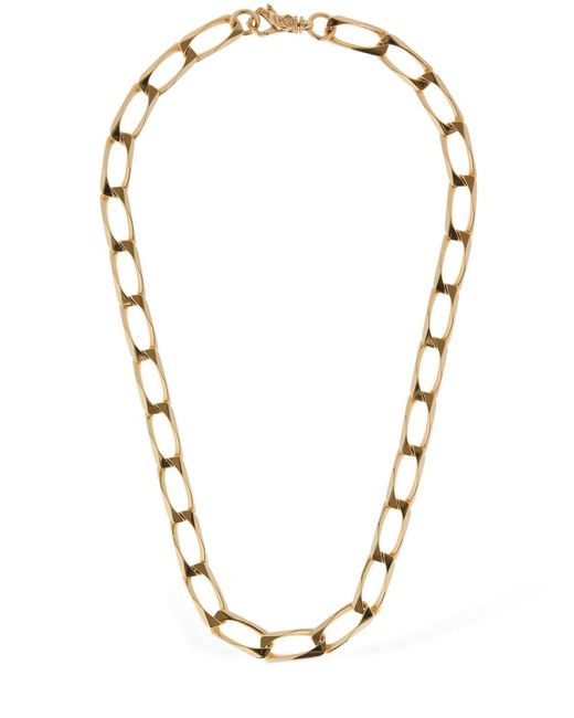 Emanuele Bicocchi 50cm Square Link Chain Necklace In Gold Metallic For Men Lyst
