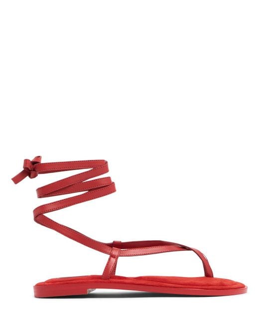 Sandali elliot in camoscio 10mm di A.Emery in Red