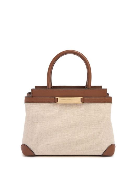 Bally Natural Damen Mini Handtasche Aus Canvas "Decò Daily"