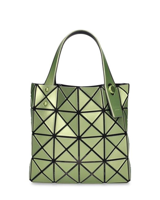 Bao Bao Issey Miyake Green Small Lucent Boxy Top Handle Bag