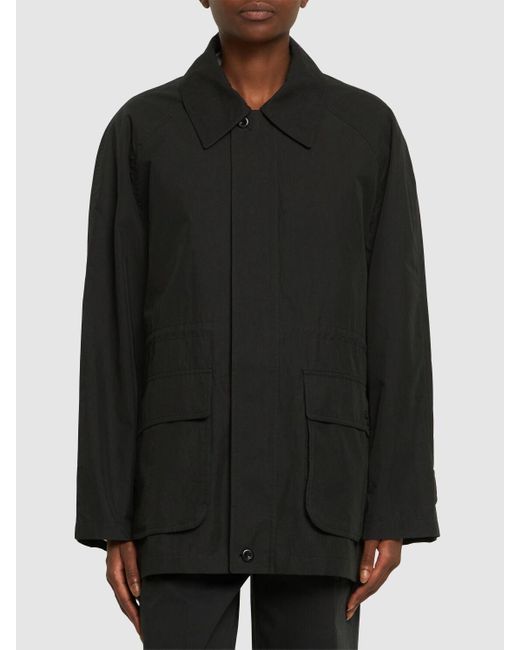 DUNST Black Half Mac Cotton & Nylon Jacket