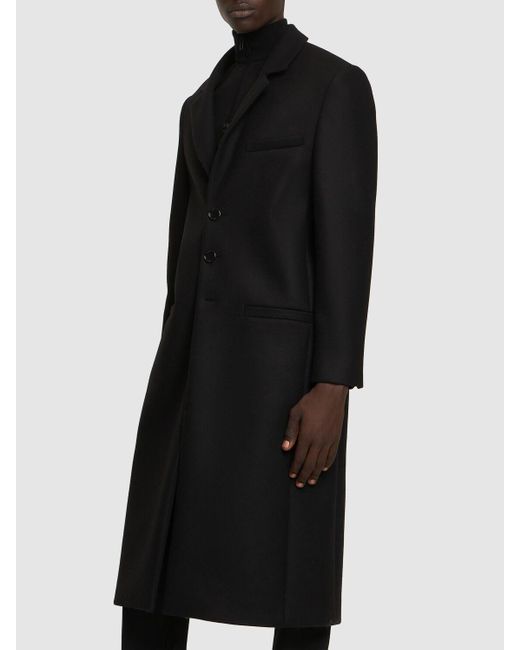Cappotto sartoriale in misto lana di Courreges in Black da Uomo