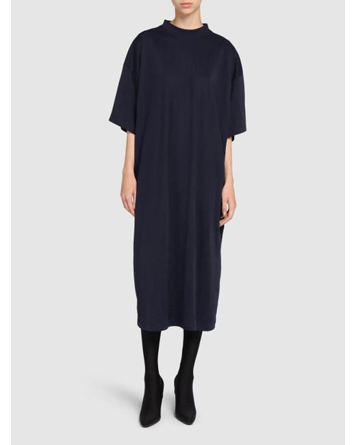 Balenciaga T shirt kleid Aus Baumwollmischung in Blau Lyst CH