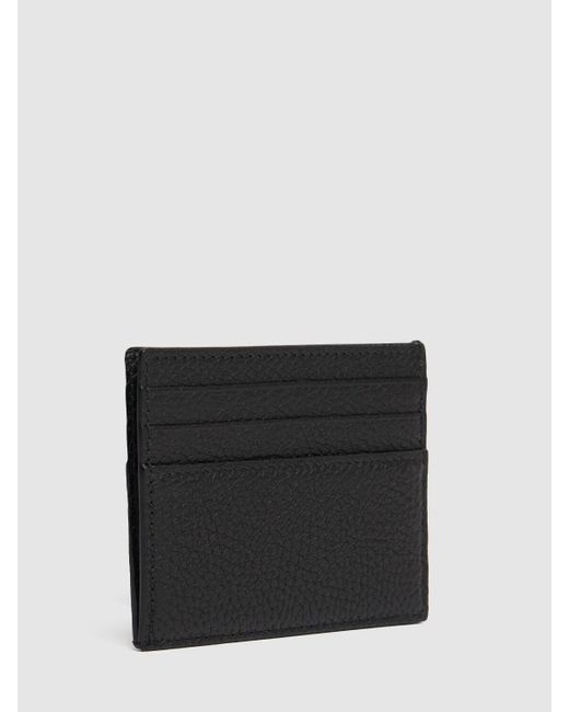 Gucci Black Script Leather Card Case for men