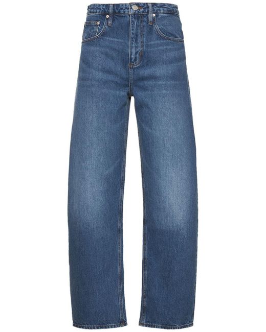 FRAME Long Barrel Jeans in Blue Lyst
