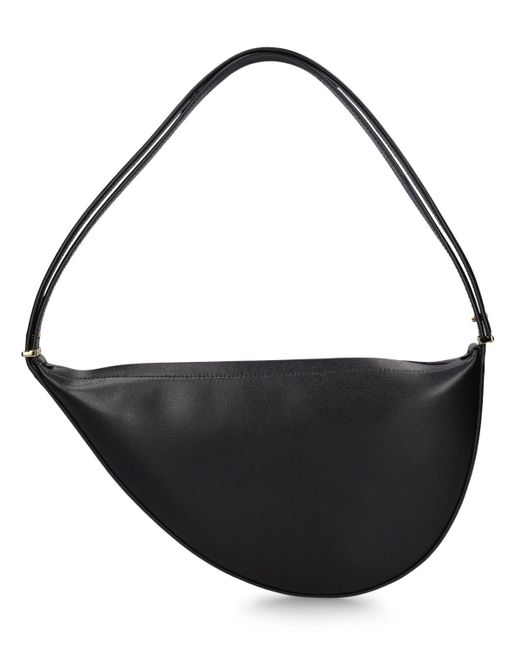 Totême  Black Scoop Palmellata Leather Shoulder Bag