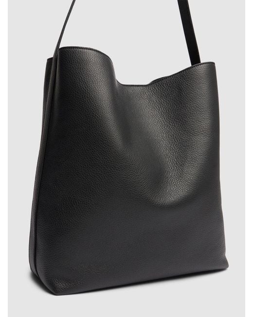 Aesther Ekme Black Sac Supple Grained Leather Tote Bag