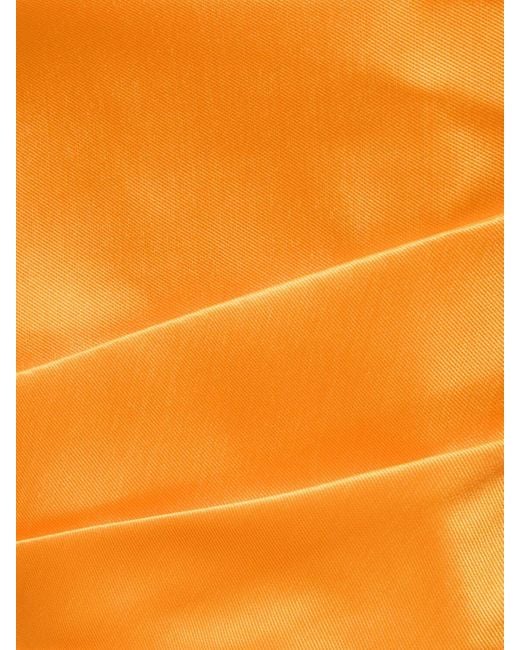 Solace London Orange Maxikleid Aus Krepp Und Strick "afra"