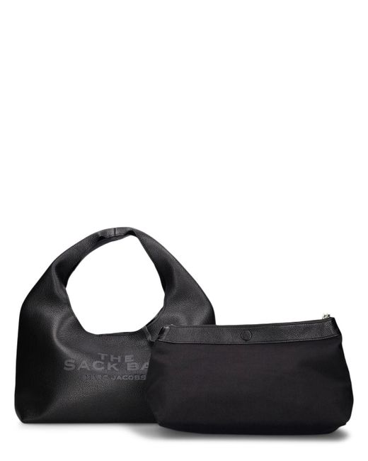 Marc Jacobs Black The Sack Leather Top Handle Bag