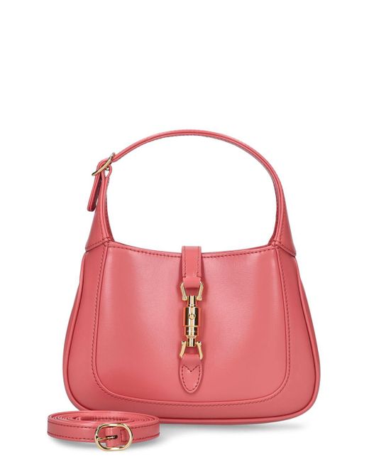 Gucci Pink Mini Jackie 1961 Leather Shoulder Bag