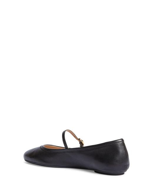 Ballerine carla in pelle 5mm .5 di Gianvito Rossi in Black