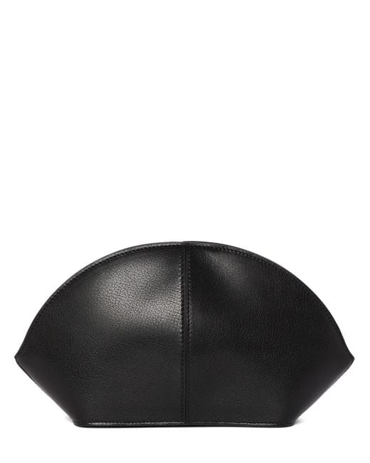 Pochette mel in pelle lucida di The Row in Black