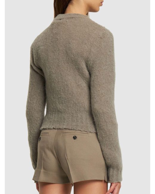 Ami Paris ブラッシュドアルパカブレンドセーター ナチュラル | Lyst