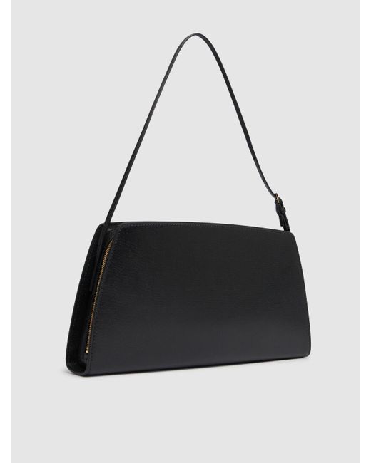 The Row Black Dalia Shiny Kid Leather Shoulder Bag