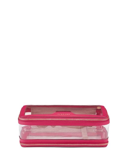 Anya Hindmarch Pink Inflight Clear Zipped Bag
