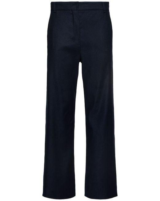 Donna Pantaloni Gamba Ampia Toby di Max Mara in Blue